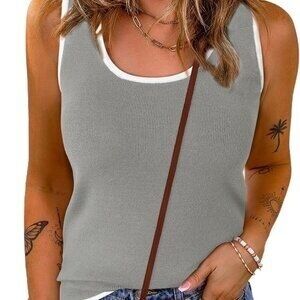 Women's Scoop Neck Ribbed‎ Tank Top